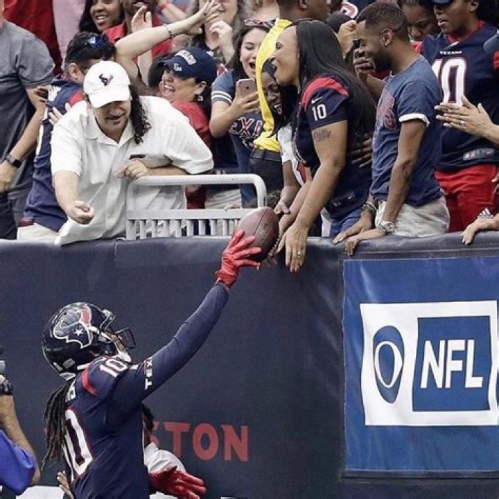 DeAndre Hopkins Hands Touchdown Ball from Texans vs Colts Game to Mom Sabrina Greenlee Who Was Blind