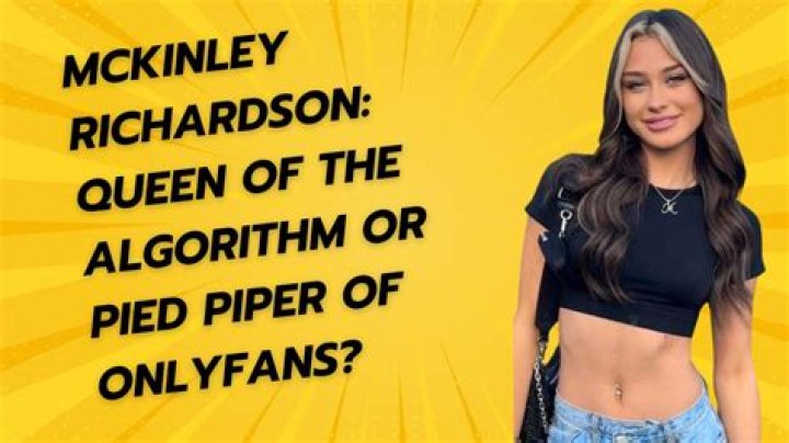 Explicit And Scandalous: McKinley Richardson's Leaked OnlyFans Content